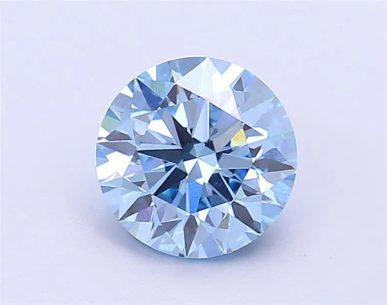 1.83ct Round Lab Grown Diamond (Colour Fancy Vivid Blue, Clarity VS1, Cut ID, IGI Certified)