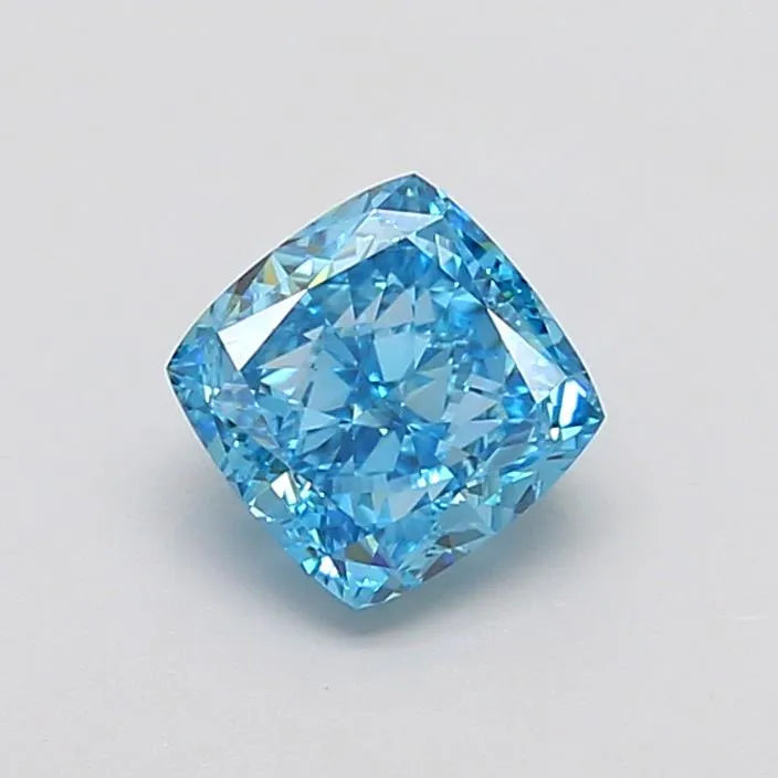 1.84ct Cushion modified Lab Grown Diamond (Colour Fancy Vivid Blue, Clarity VVS2, IGI Certified)