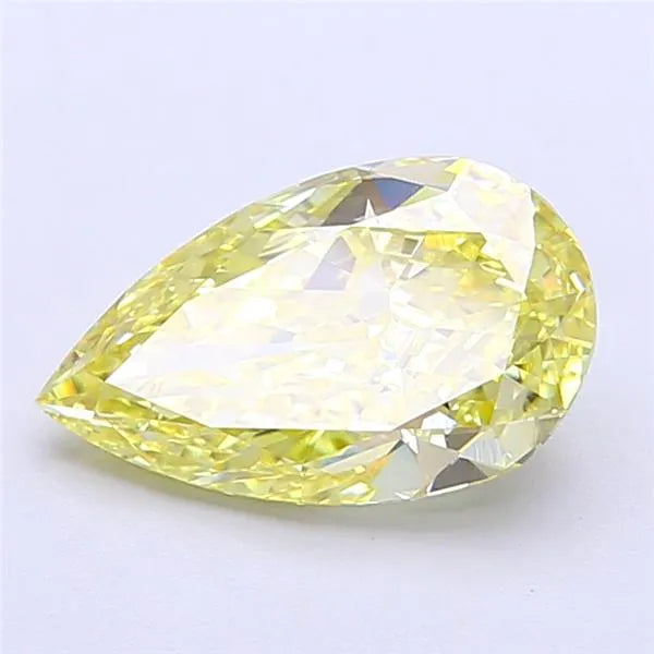 1.84ct Pear Lab Grown Diamond (Colour Fancy Intense Yellow, Clarity VVS2, IGI Certified)