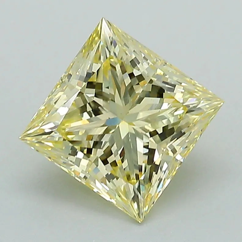1.84ct Princess Lab Grown Diamond (Colour Fancy Intense Yellow, Clarity VS1, IGI Certified)