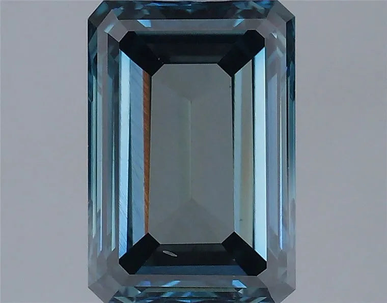 1.85ct Emerald Lab Grown Diamond (Colour Fancy Deep Blue, Clarity VS2, Cut VG, IGI Certified)