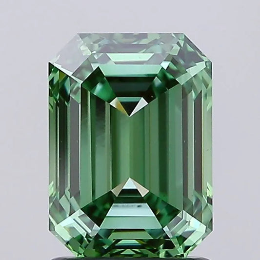 1.85ct Emerald Lab Grown Diamond (Colour Fancy Vivid Green, Clarity VS1, IGI Certified)