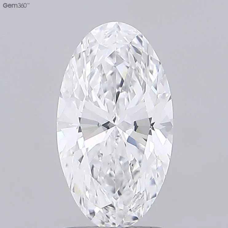 1.85ct Oval Lab Grown Diamond (Colour D, Clarity VVS1, IGI Certified)