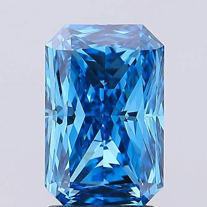 1.85ct Radiant Lab Grown Diamond (Colour Fancy Vivid Blue, Clarity VS1, IGI Certified)