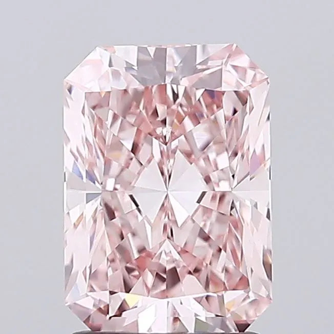 1.85ct Radiant Lab Grown Diamond (Colour Fancy Vivid Pink, Clarity VS1, IGI Certified)
