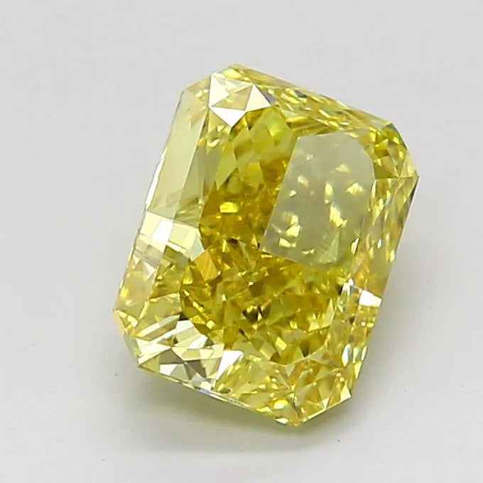 1.86ct Radiant Lab Grown Diamond (Colour Fancy Vivid Yellow, Clarity VVS2, IGI Certified)