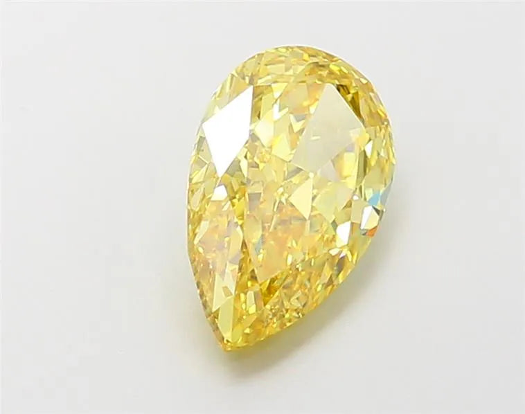 1.87ct Pear Lab Grown Diamond (Colour Fancy Vivid Yellow, Clarity VS2, IGI Certified)