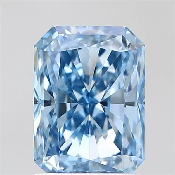 1.87ct Radiant Lab Grown Diamond (Colour Fancy Vivid Blue, Clarity VVS2, IGI Certified)