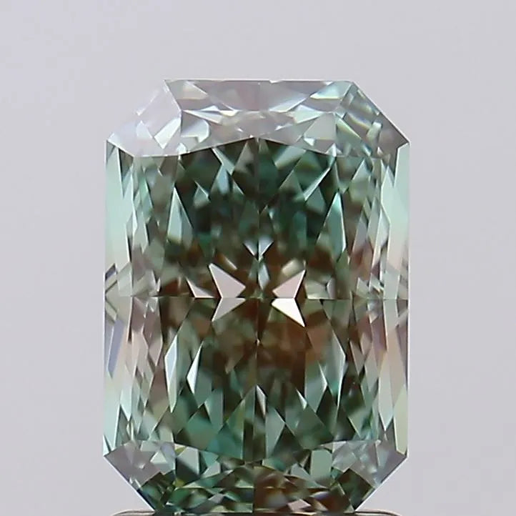 1.87ct Radiant Lab Grown Diamond (Colour Fancy Vivid Green, Clarity VVS1, IGI Certified)