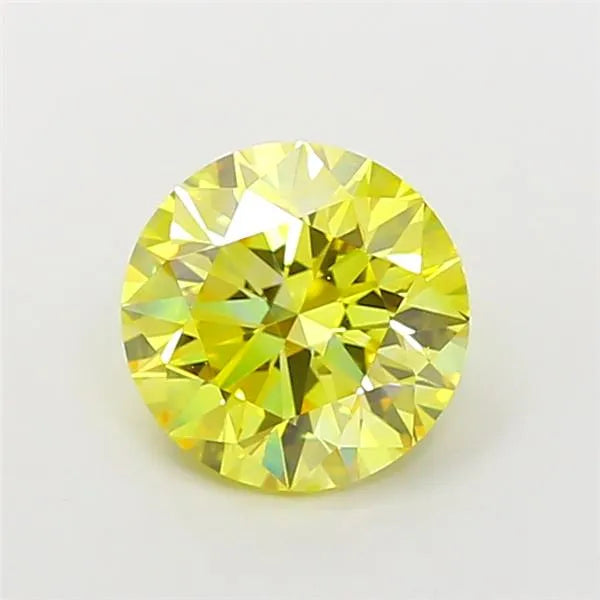 1.87ct Round Lab Grown Diamond (Colour Fancy Intense Yellow, Clarity VVS1, Cut EX, IGI Certified)