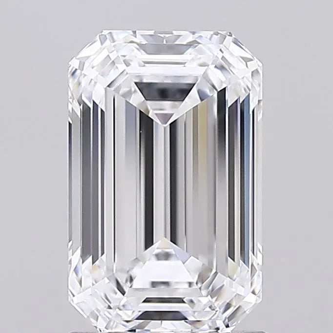 1.88ct Emerald Lab Grown Diamond (Colour D, Clarity IF, IGI Certified)