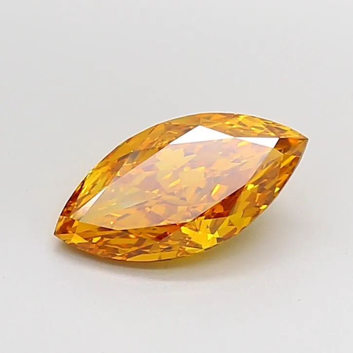 1.88ct Marquise Lab Grown Diamond (Colour Fancy Vivid Orangey Yellow, Clarity VVS2, IGI Certified)