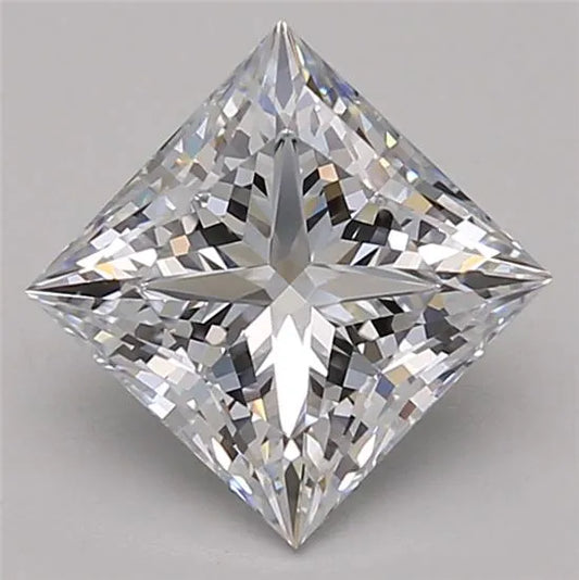 1.88ct Princess Lab Grown Diamond (Colour E, Clarity IF, Cut EX, IGI Certified)