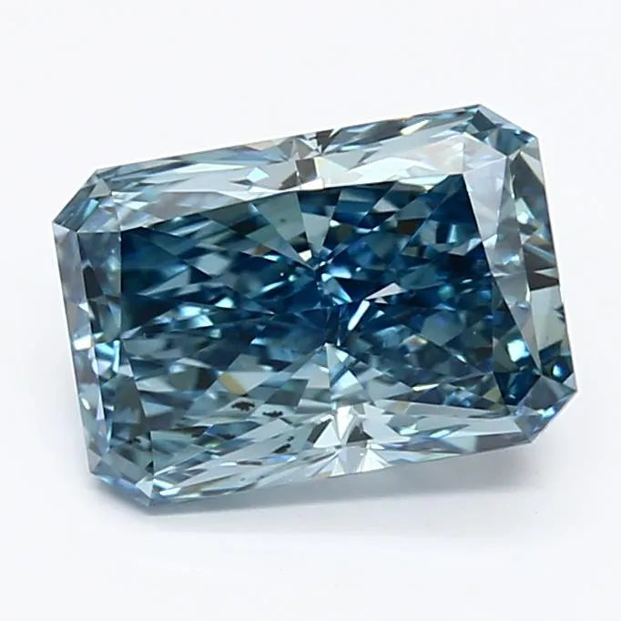 1.88ct Radiant Lab Grown Diamond (Colour Fancy Vivid Blue, Clarity VS2, IGI Certified)
