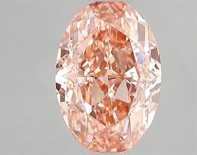 1.89ct Oval Lab Grown Diamond (Colour Fancy Vivid Pink, Clarity VS1, IGI Certified)