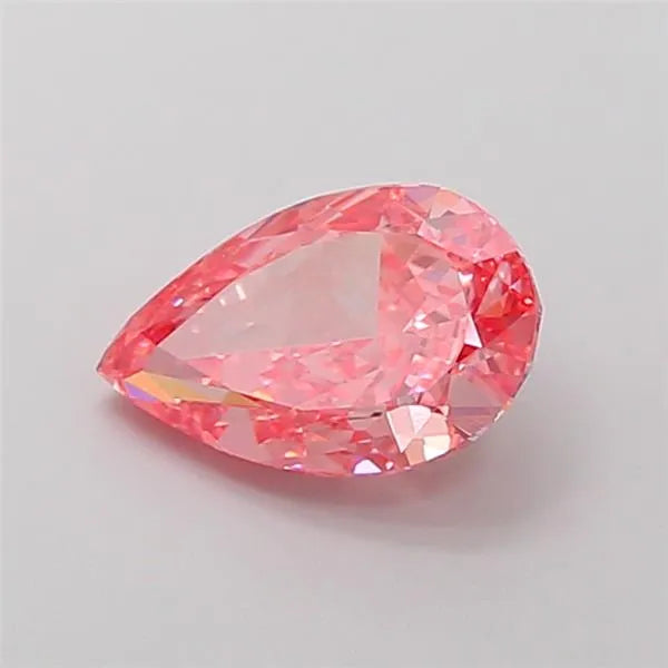 1.89ct Pear Lab Grown Diamond (Colour Fancy Vivid Pink, Clarity VVS1, IGI Certified)