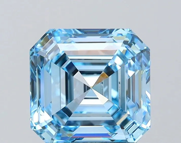 1.90ct Asscher Lab Grown Diamond (Colour Fancy Intense Blue, Clarity VVS1, IGI Certified)