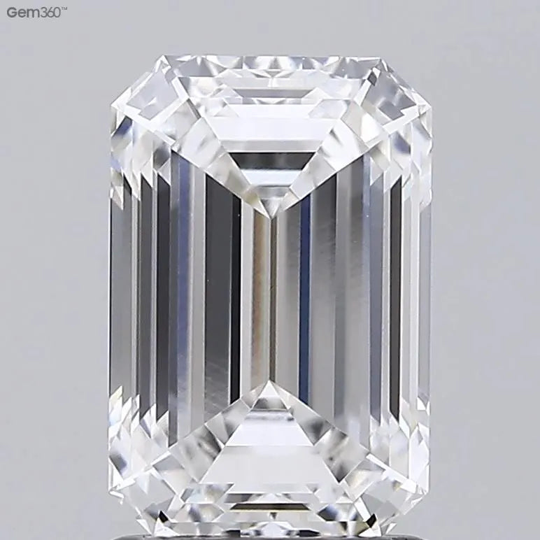 1.90ct Emerald Lab Grown Diamond (Colour D, Clarity VVS2, IGI Certified)