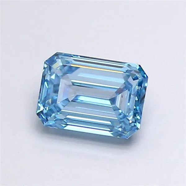 1.90ct Emerald Lab Grown Diamond (Colour Fancy Intense Blue, Clarity VS1, Cut GD, IGI Certified)