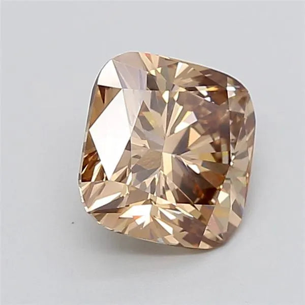 1.91ct Cushion modified Lab Grown Diamond (Colour Fancy Light Brown, Clarity VS1, IGI Certified)