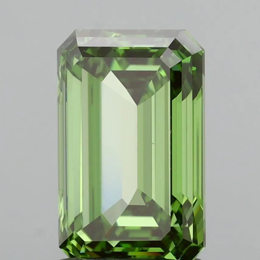 1.91ct Emerald Lab Grown Diamond (Colour Fancy Vivid Green, Clarity VVS2, IGI Certified)