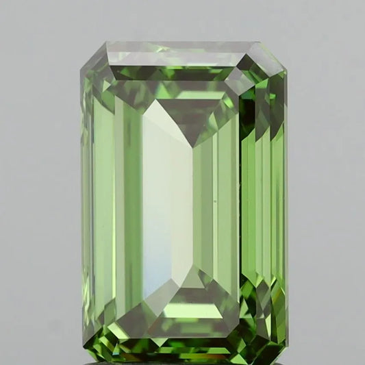 1.91ct Emerald Lab Grown Diamond (Colour Fancy Vivid Green, Clarity VVS2, IGI Certified)