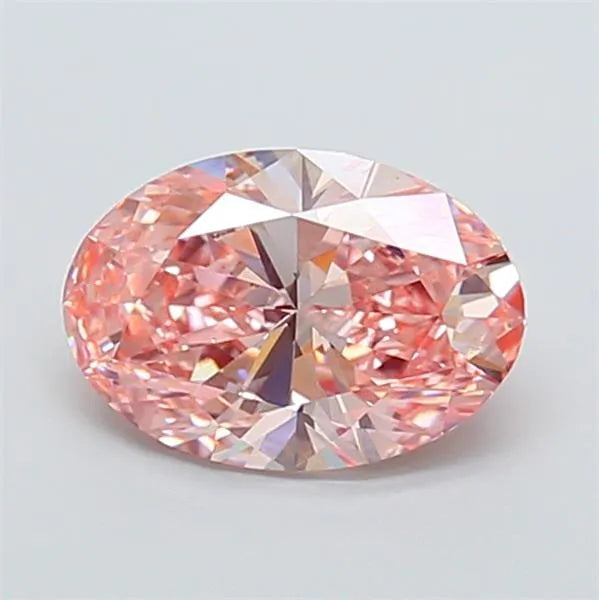 1.91ct Oval Lab Grown Diamond (Colour Fancy Vivid Pink, Clarity VS1, IGI Certified)