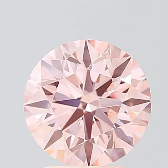 1.91ct Round Lab Grown Diamond (Colour Fancy Vivid Pink, Clarity VVS2, Cut ID, IGI Certified)