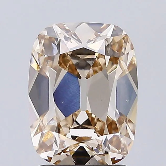 1.92ct Cushion brilliant Lab Grown Diamond (Colour Very Light Pinkish Brown, Clarity VS1, IGI Certified)