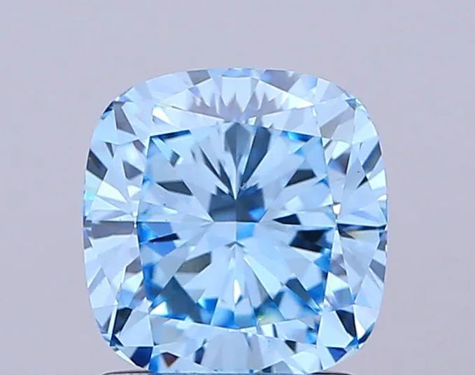 1.92ct Cushion modified Lab Grown Diamond (Colour Fancy Vivid Blue, Clarity VS1, IGI Certified)