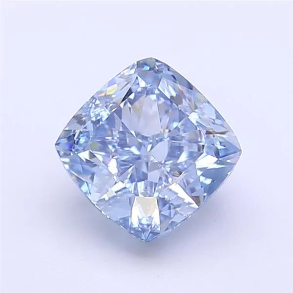 1.92ct Cushion modified Lab Grown Diamond (Colour Fancy Vivid Blue, Clarity VVS2, IGI Certified)