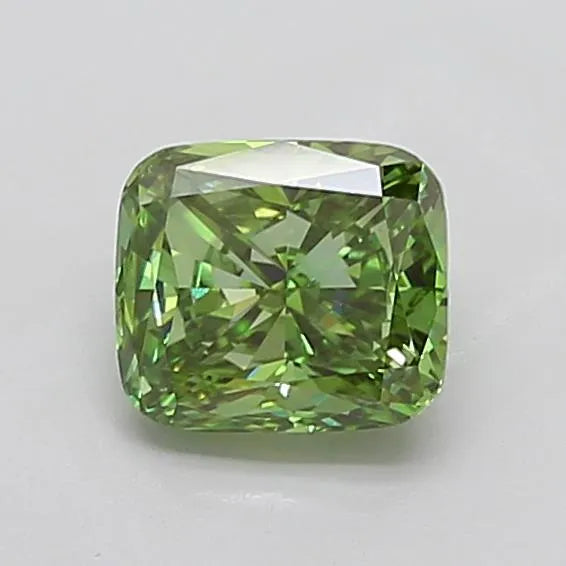 1.92ct Cushion modified Lab Grown Diamond (Colour Fancy Vivid Green, Clarity VVS2, IGI Certified)