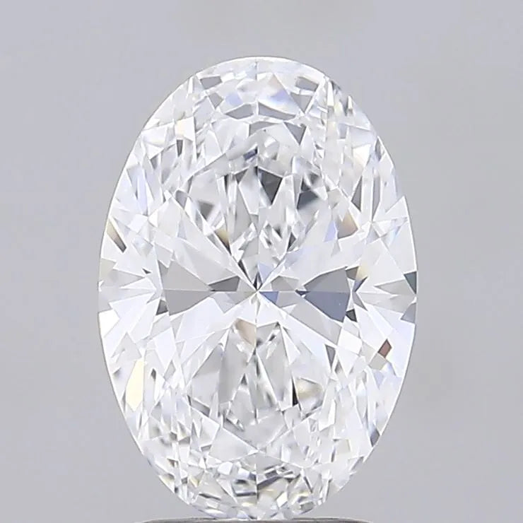 1.92ct Oval Lab Grown Diamond (Colour D, Clarity IF, Cut EX, IGI Certified)