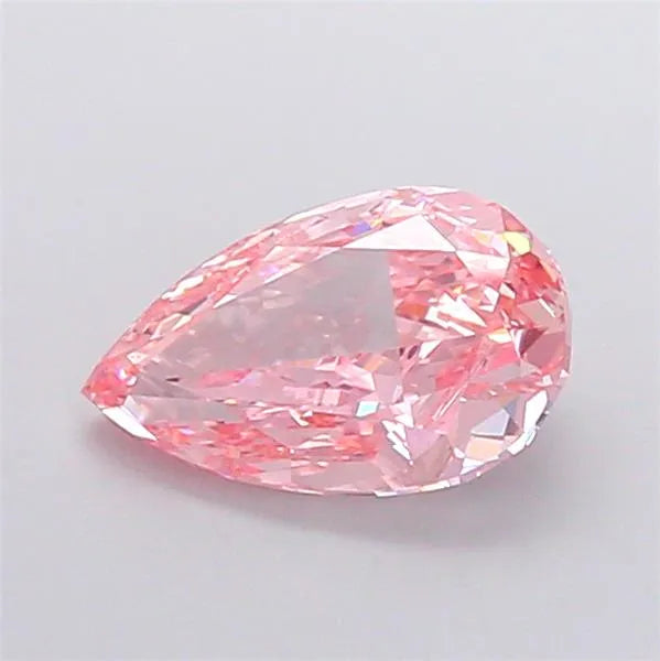 1.92ct Pear Lab Grown Diamond (Colour Fancy Intense Orangey Pink, Clarity VVS2, IGI Certified)