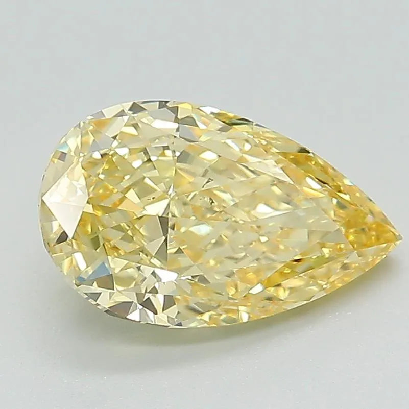 1.92ct Pear Lab Grown Diamond (Colour Fancy Intense Yellow, Clarity VS1, IGI Certified)