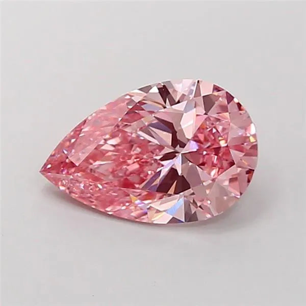 1.92ct Pear Lab Grown Diamond (Colour Fancy Vivid Pink, Clarity VVS2, IGI Certified)
