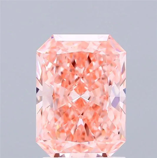1.92ct Radiant Lab Grown Diamond (Colour Fancy Vivid Pink, Clarity IF, IGI Certified)