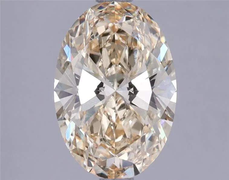 1.93ct Oval Lab Grown Diamond (Colour Fancy Yellow, Clarity VVS2, IGI Certified)