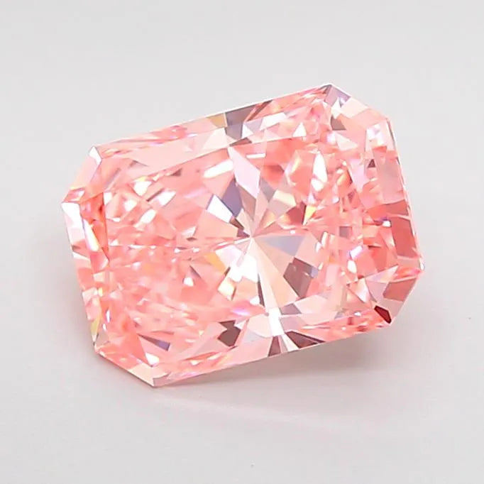 1.93ct Radiant Lab Grown Diamond (Colour Fancy Vivid Pink, Clarity VVS2, IGI Certified)