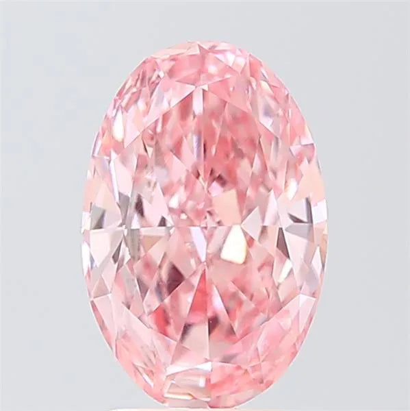 1.94ct Oval Lab Grown Diamond (Colour Fancy Vivid Pink, Clarity VVS2, IGI Certified)