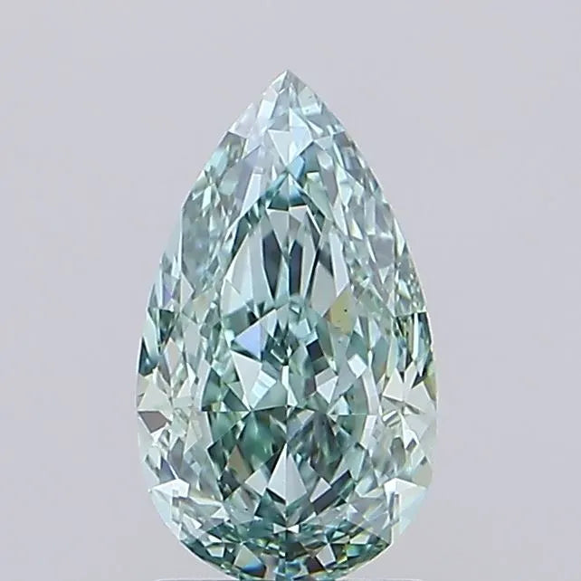 1.94ct Pear Lab Grown Diamond (Colour Fancy Vivid Green, Clarity VS1, IGI Certified)