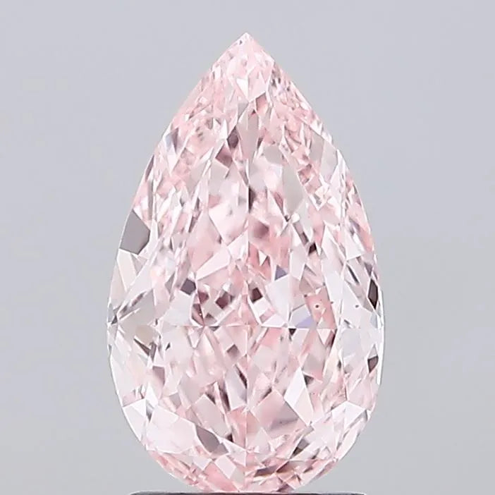 1.94ct Pear Lab Grown Diamond (Colour Fancy Vivid Pink, Clarity VVS2, IGI Certified)
