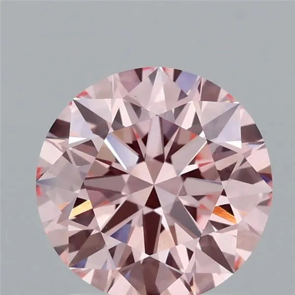 1.94ct Round Lab Grown Diamond (Colour Fancy Vivid Pink, Clarity VVS2, Cut ID, IGI Certified)