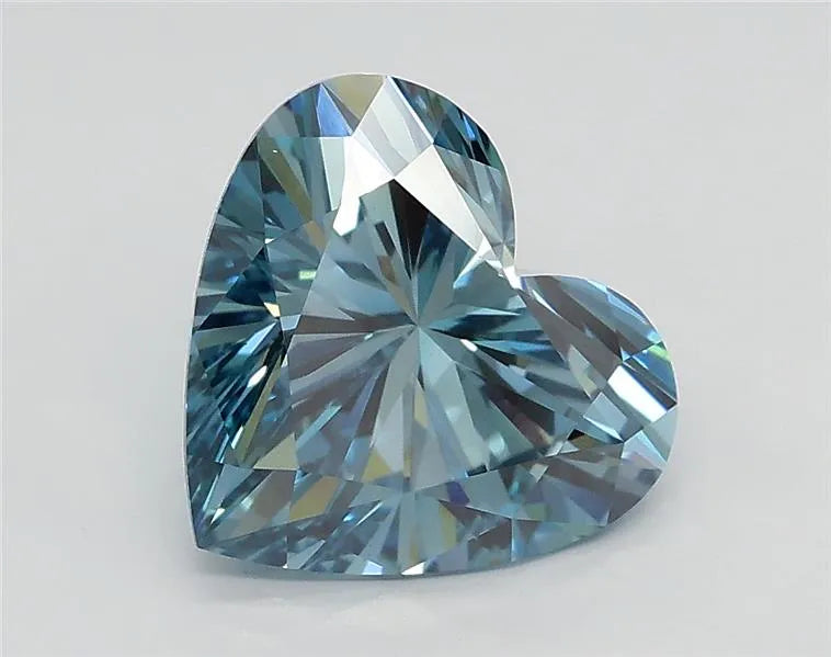 1.95ct Heart Lab Grown Diamond (Colour Fancy Intense Greenish Blue, Clarity VS1, IGI Certified)
