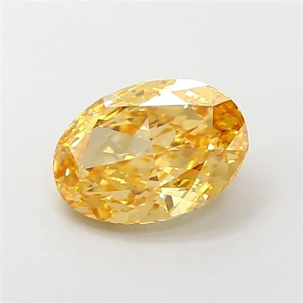 1.95ct Oval Lab Grown Diamond (Colour Fancy Intense Brownish Orange, Clarity VS1, IGI Certified)