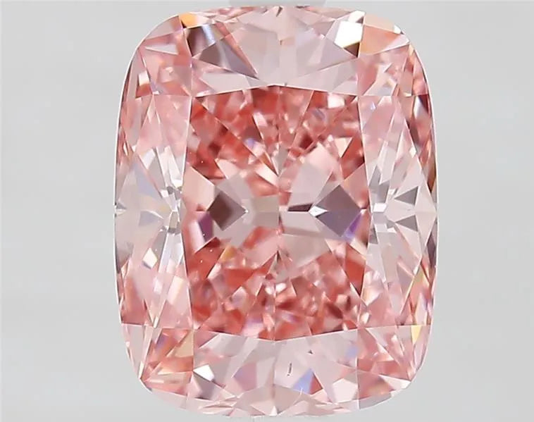 1.96ct Cushion brilliant Lab Grown Diamond (Colour Fancy Vivid Pink, Clarity VS1, IGI Certified)