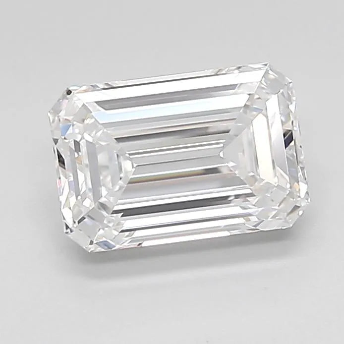 1.96ct Emerald Lab Grown Diamond (Colour D, Clarity FL, Cut EX, IGI Certified)