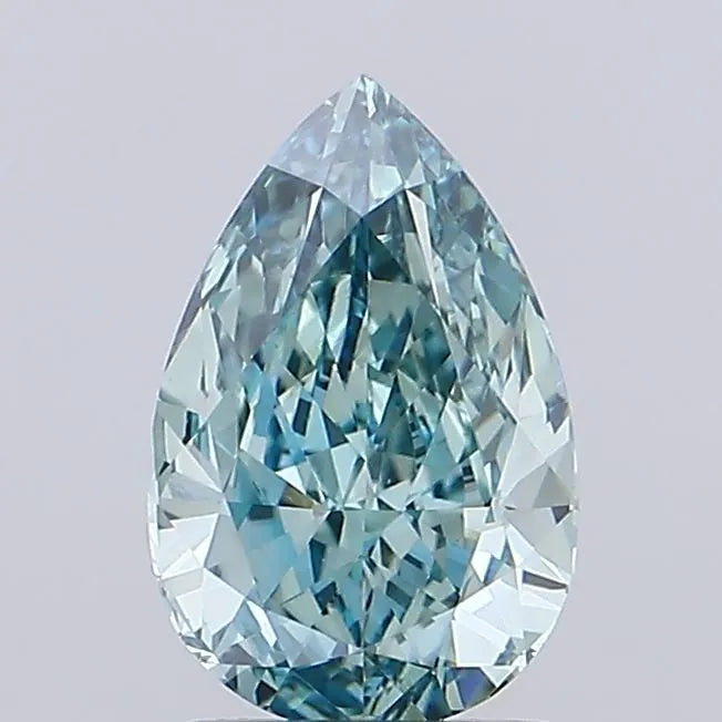 1.96ct Pear Lab Grown Diamond (Colour Fancy Vivid Green, Clarity VS1, IGI Certified)
