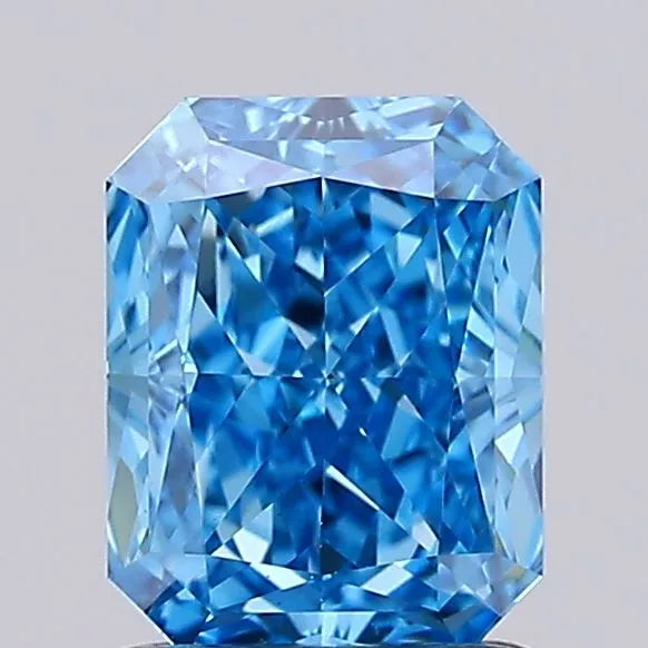 1.97ct Radiant Lab Grown Diamond (Colour Fancy Vivid Blue, Clarity VS1, IGI Certified)
