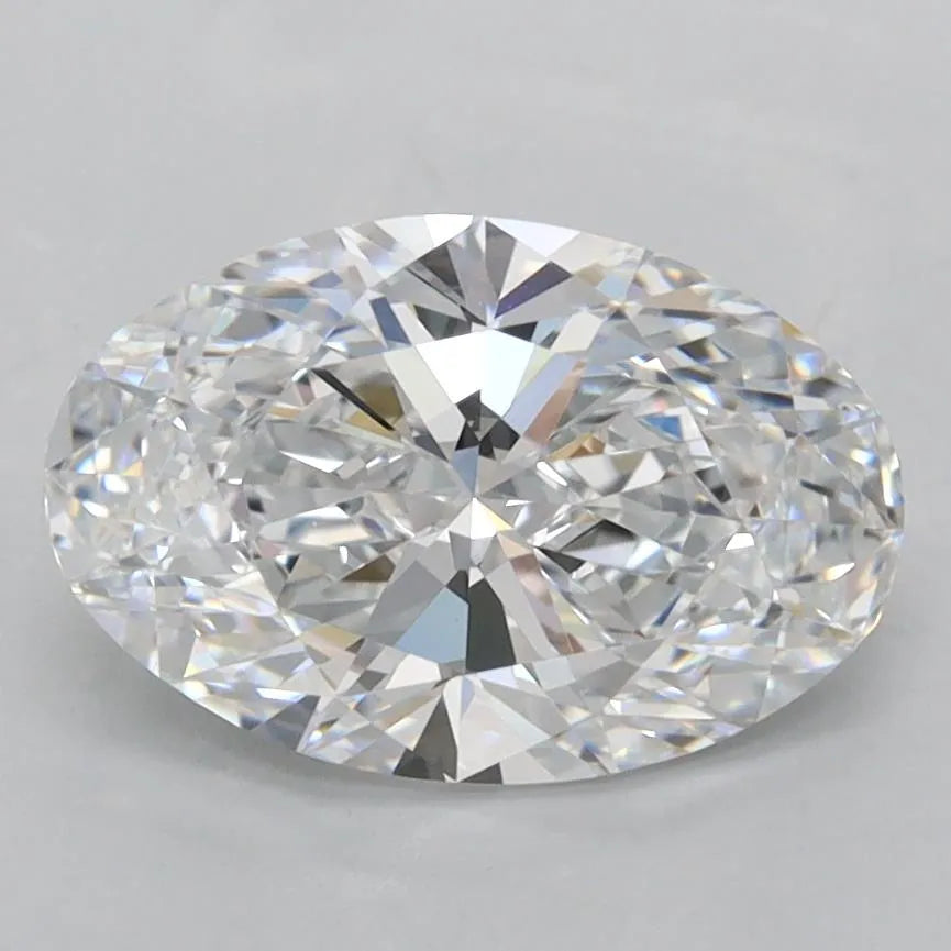 1.98ct Oval Lab Grown Diamond (Colour D, Clarity IF, IGI Certified)